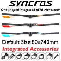 syncros carbon mtb bicycle handlebar fraser ic sl 8 17 25 degree custom integrated mountain bike handlebar with stem