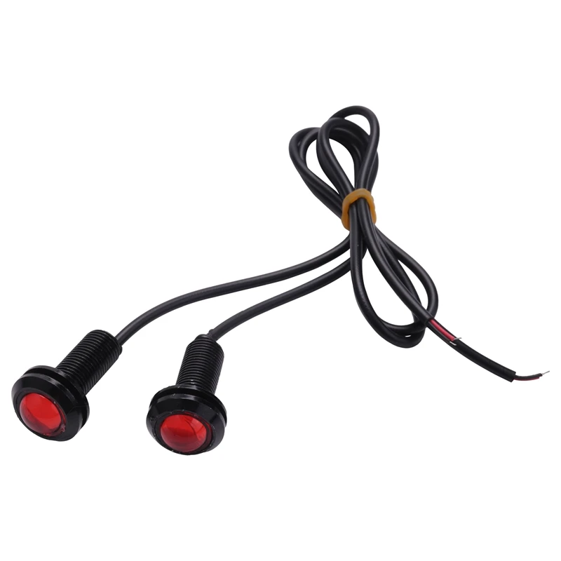 2 X Eagle Eye LED Light 18Mm Dia. Car Vehicle Backup Signal Red | Автомобили и мотоциклы