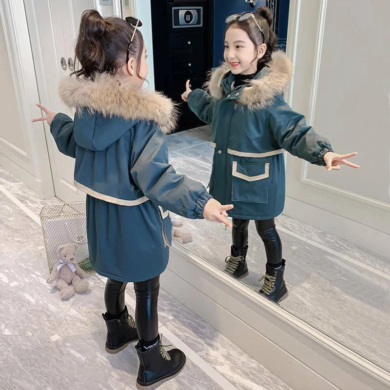 

Girls Baby's Kids Coat Jacket Outwear 2022 Lovely Thicken Spring Autumn Cotton Teenagers Tracksuits High Quality Overcoat Childr
