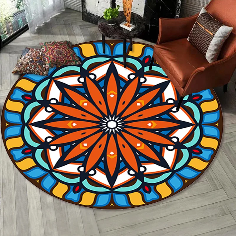 

Moroccan Carpet Floor Mat Printing Living Room Decoration Carpet Bedroom Bedside Carpet Mandala Carpet Bedroom Decor Mat