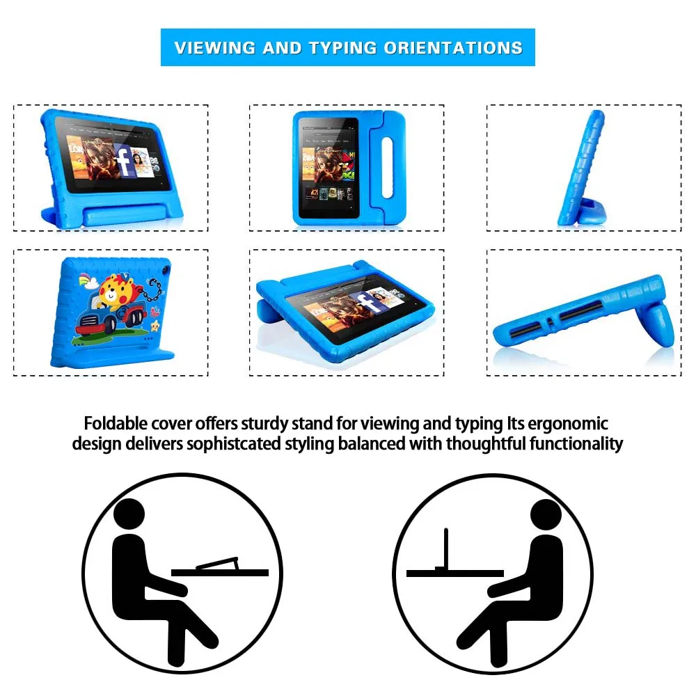 Чехол для планшета Amazon Fire 7 5 го/7 го/9 го поколения детский портативный