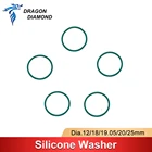 Силиконовая шайба DRAGON DIAMOND 10 шт.лот диаметром 18 мм 19,05 мм 20 мм 25 мм для защиты линзы CO2 лазерного фокуса