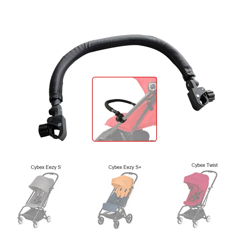 

Bumper Bar For Cybex Eezy S Eesy S+ Twist Baby Trolley Armrest Handrail Safety Bar Height Adjustable With Clamp Bebe Accessories
