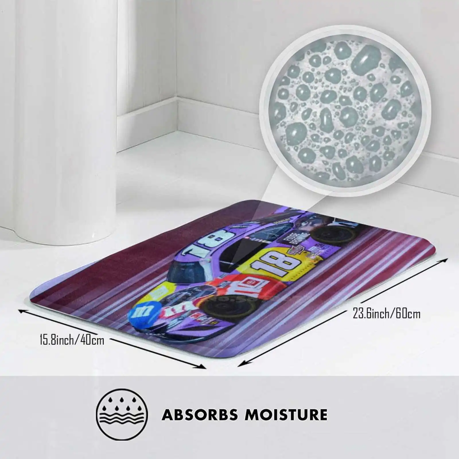 Racing 2020 Soft House Family Anti-Slip Mat Rug Carpet Stock Car Racecar Sports Daytona 500 Usa Oval | Дом и сад