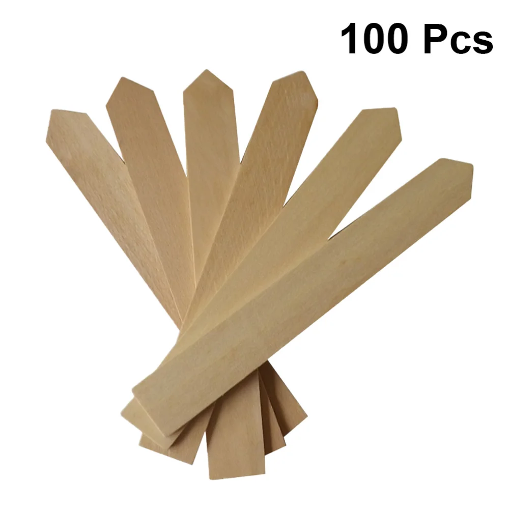 

50PCS Wooden Garden Plant Labels Nursery Garden Markers Plant Stakes Tags