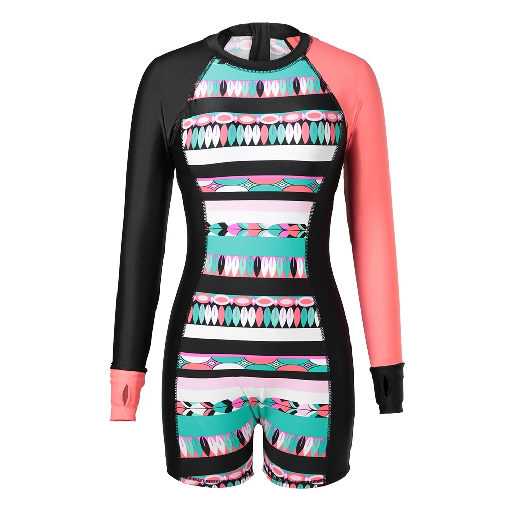 

Sleeve Fashionable Snorkeling Swimwear Short Wetsuit Diving Clothing Back zipper waterproof Traje de neopreno de manga larga