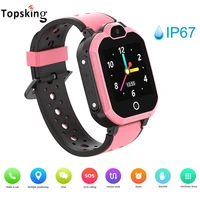 4g smart camera gps wi fi kids students wristwatch sos video call monitor tracker location watch touch display ip67 waterproof