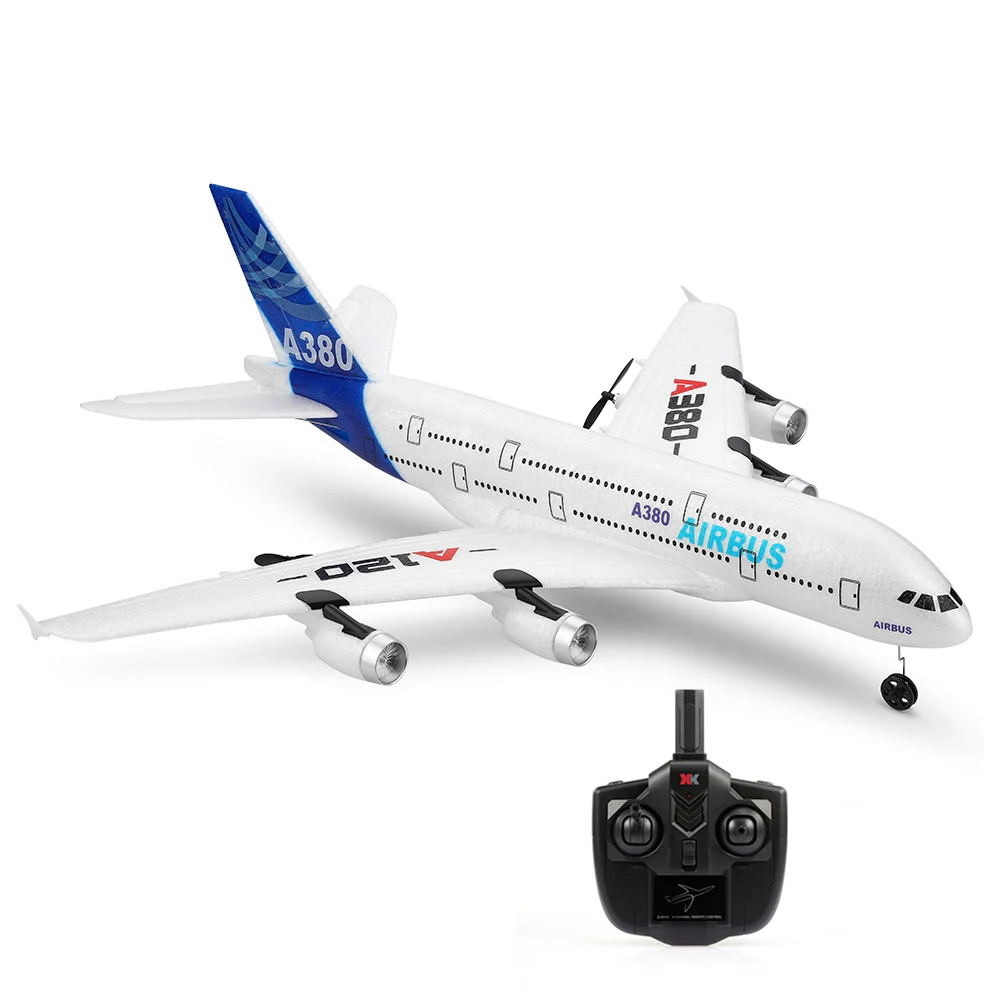 

Newest Wltoys XK A120 RC Plane 3CH 2.4G EPP Remote Control Airplane Fixed-wing RTF Airbus A380 RC Aircraft Model Toy for Kids