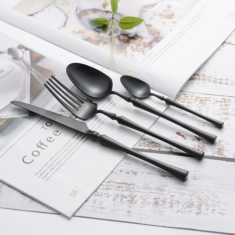 

Minimalist Mdoern Dinnerware Nordic Eco Friendly Portable Dinnerware Fork Knife Set Juego De Cubiertos Kitchen Tableware EI50DC