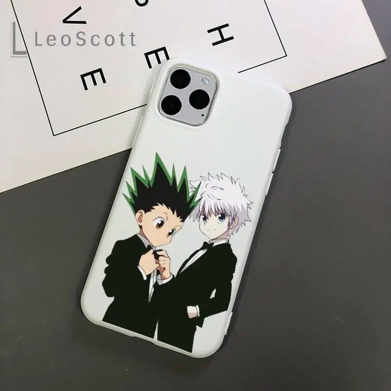 

Hunter X hunter cute anime design Phone Case Candy Color for iPhone 11 12 mini pro XS MAX 8 7 6 6S Plus X 5S SE 2020 XR