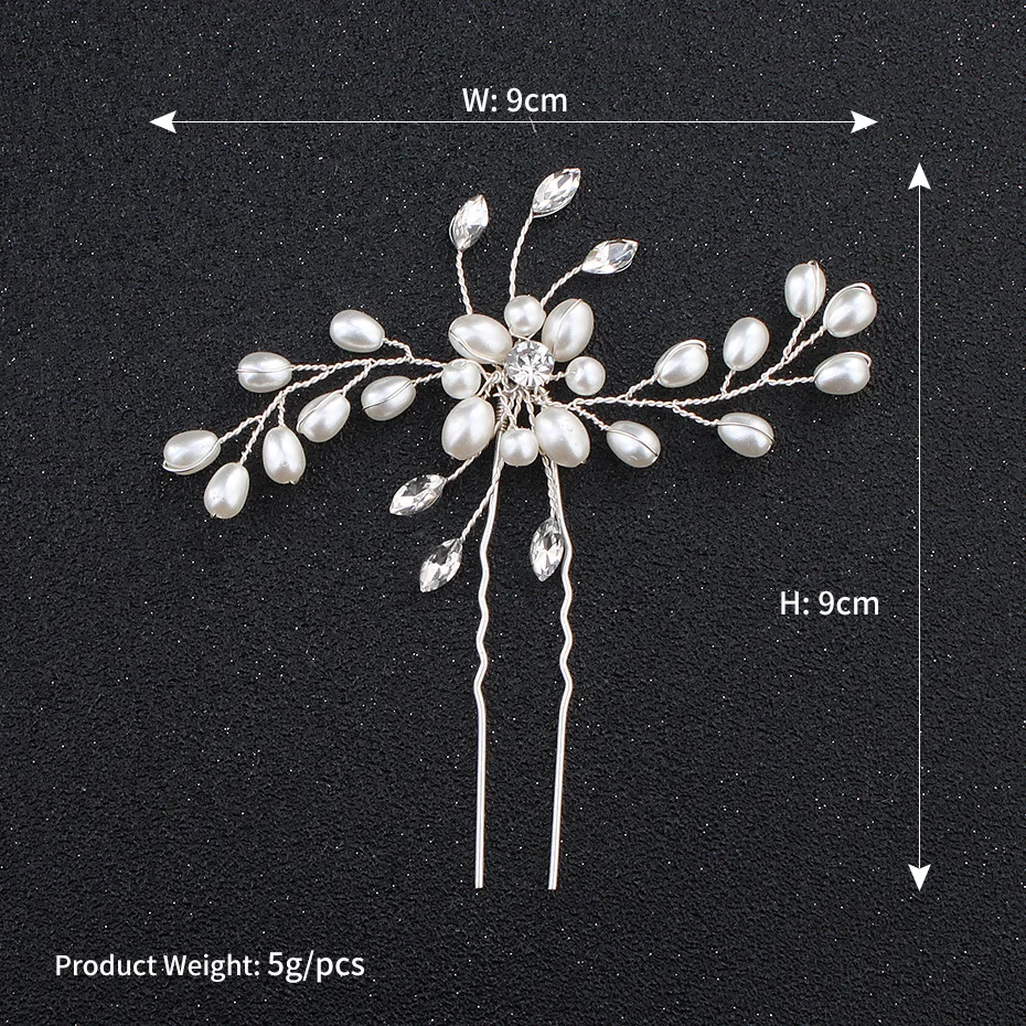 SSYfashion Fashion Rhinestone Pearl Hairpin U Shape Wedding Hair Disk Headwear Party Accessories Jewelry Pin | Украшения и