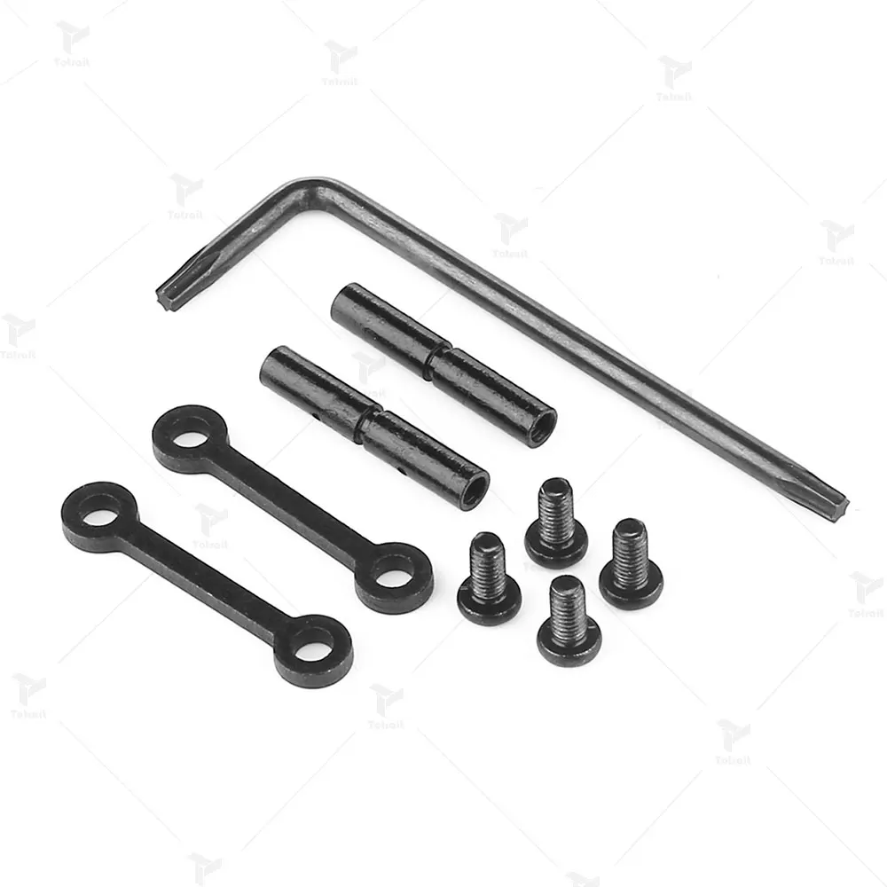 

Black Oxide .154" AR15 Anti Walk Pins 2 Steel Side Plates All Steel Anti Walk Hammer Trigger Pins