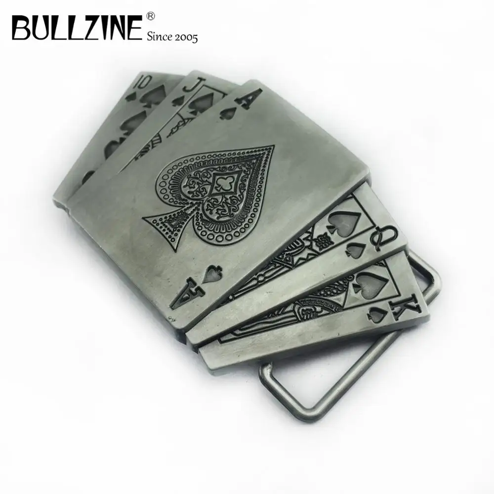 В Bullzine азартные игры пряжки ремня с оловянной отделкой FP 02234 подходит для детей на