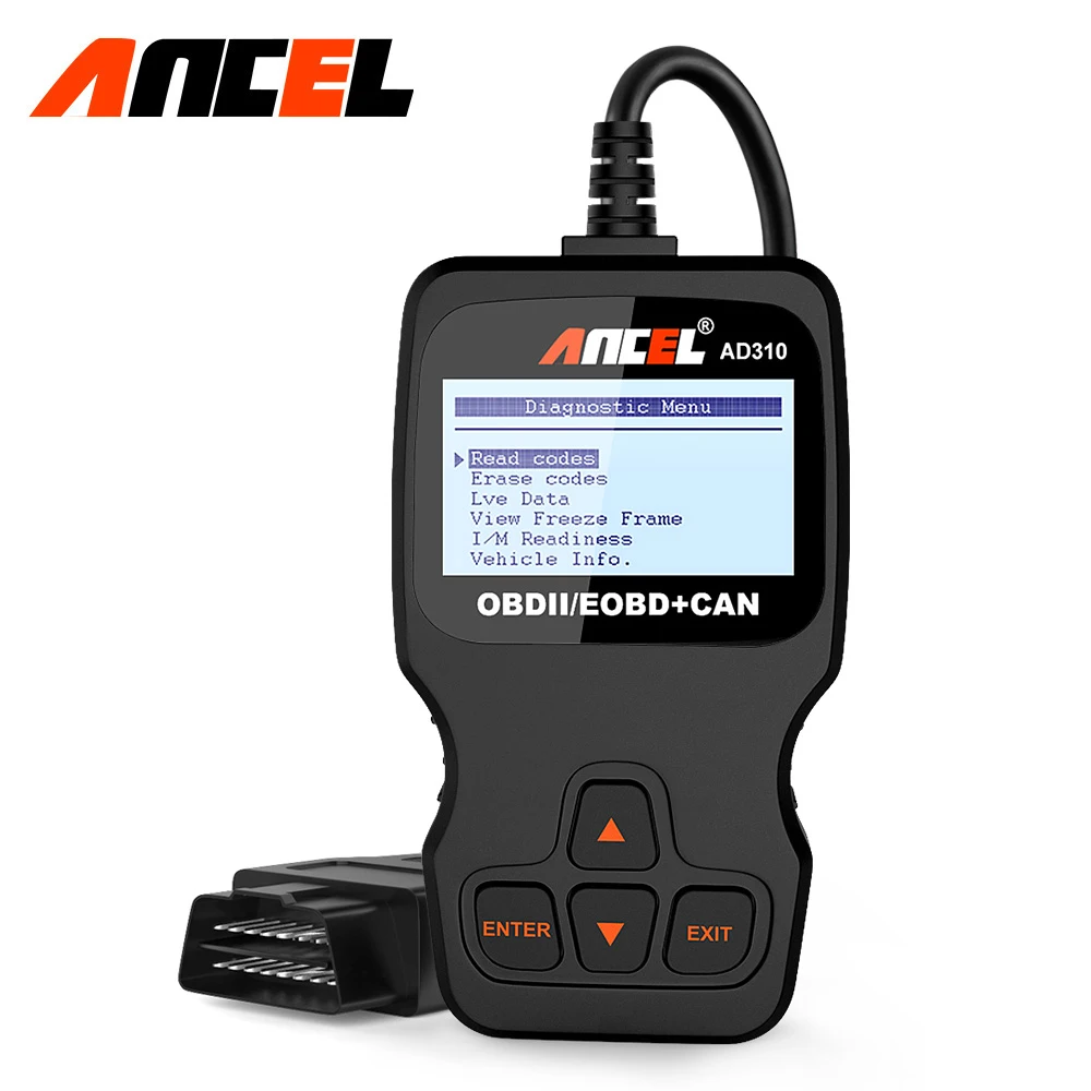 Диагностический сканер Ancel AD310 OBD2 диагностический прибор для всех типов