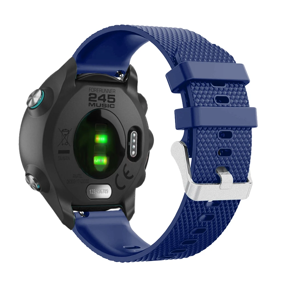 20 мм силиконовый ремешок для часов Garmin Forerunner 645 245 245M Vivoactive 3 Смарт-часы ремешок спортивный сменный Браслет