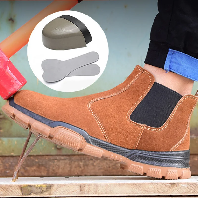 Защитные рабочие ботинки унисекс неразрушаемая рабочая обувь стальной носок