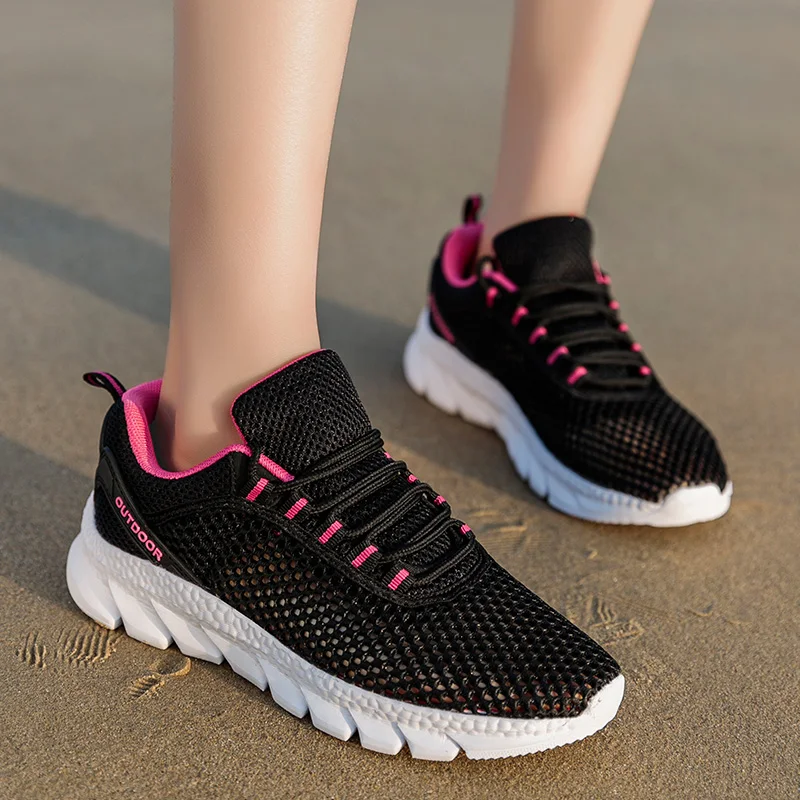

Unisex Breathable Walking Shoes Non-slip Mens Women Sports Shoes Comfortable Outdoor Wear-resistant Trekking Running Shoes