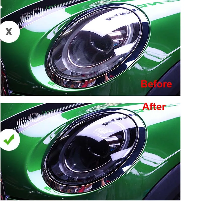 

Car Styling Smoke Black TPU Headlight Protect Film Cover Fit For Mini Cooper R60 Countryman 2010-2016