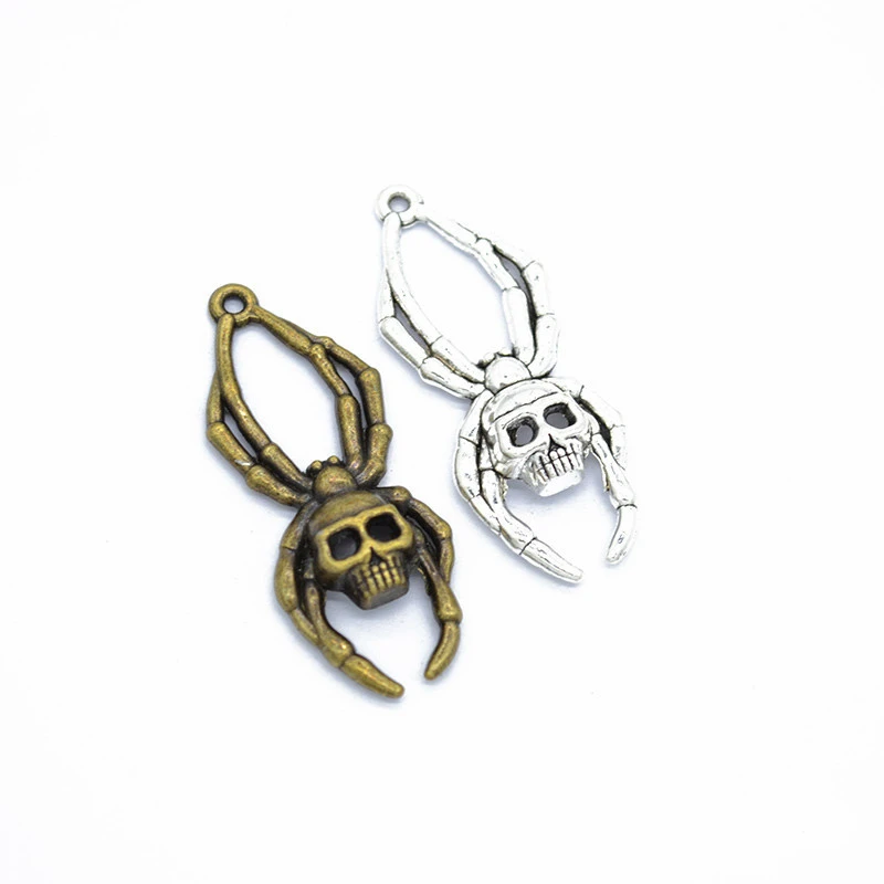 30 шт. подвески в виде паука черепа сделай сам изготовление ювелирных изделий