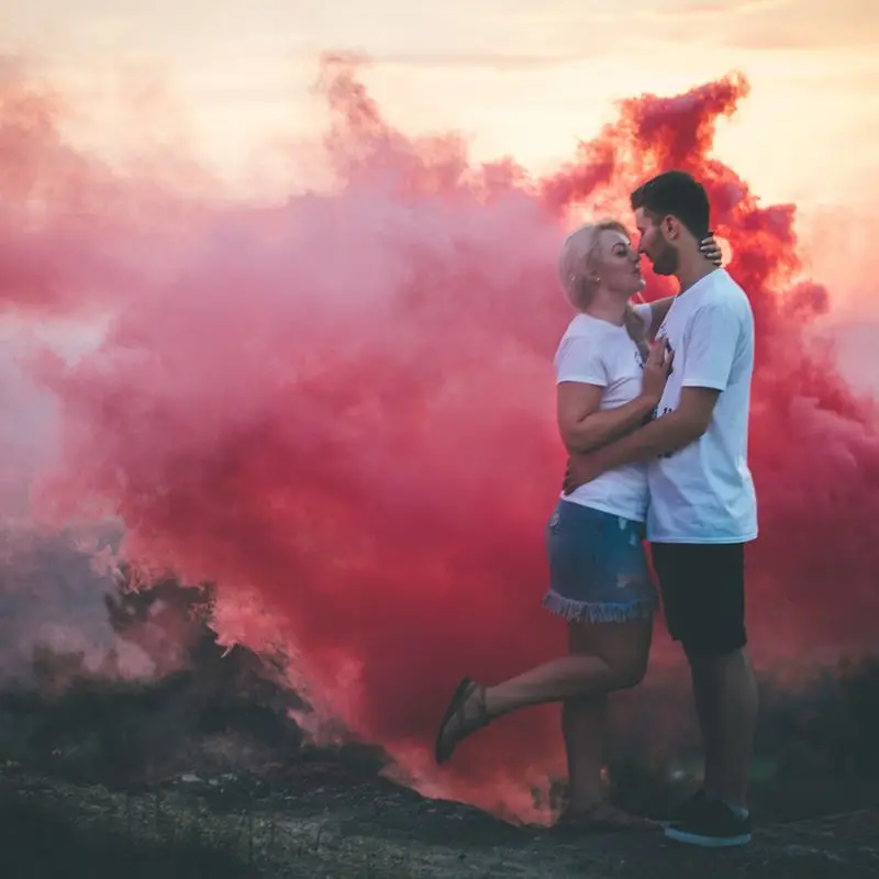 5 шт./компл. горячая Распродажа дым торт круглый красочный эффект тумана чайник