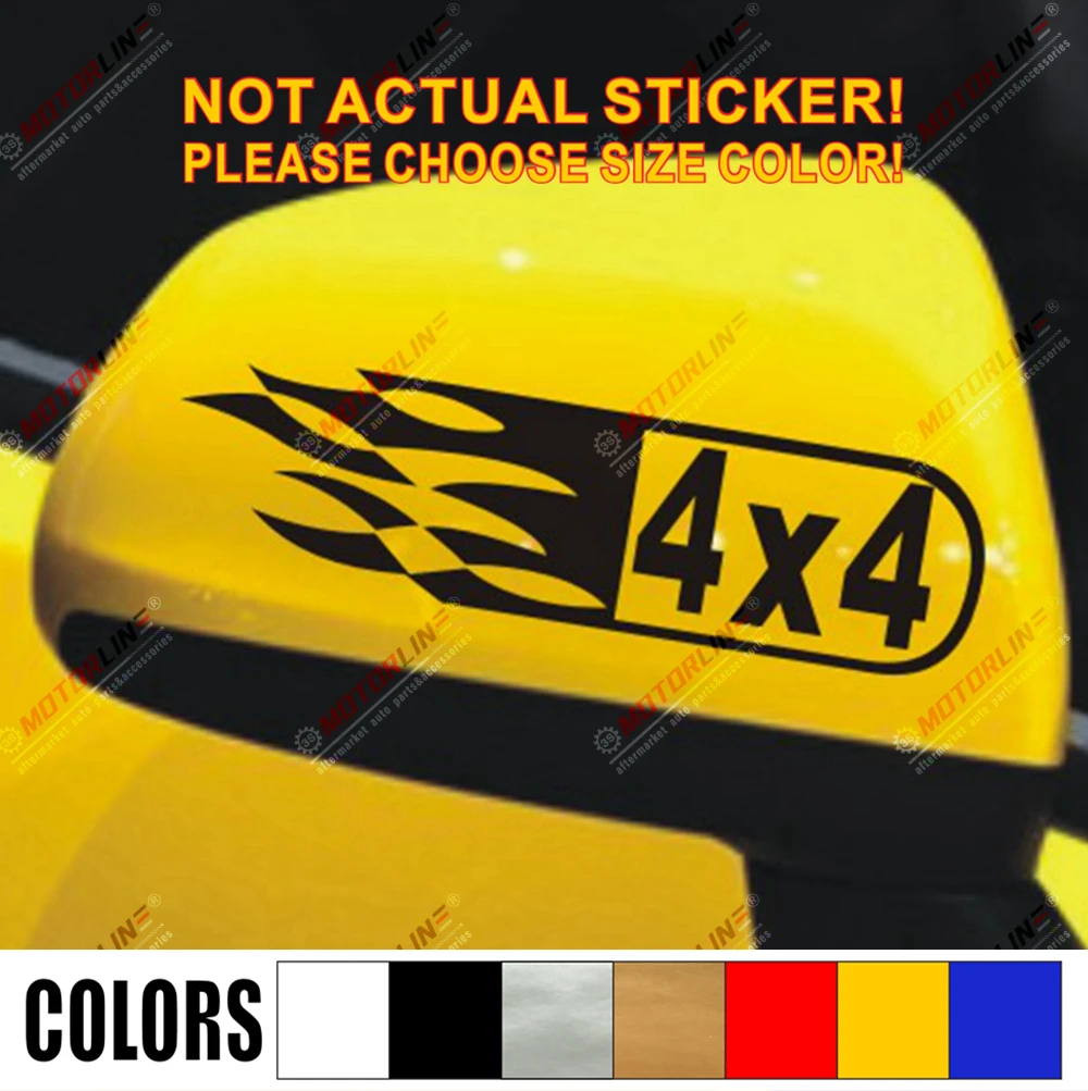 Пара 4X4 наклейка для внедорожника автомобиля грузовика виниловая Боковая дверь