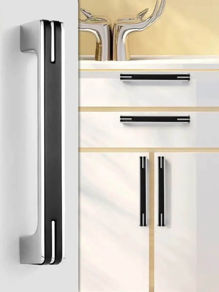 

White Cabinet Wardrobe Wine Cabinet Small Handle Round Drawer Handle Black Nordic Simple Cabinet Door Handle