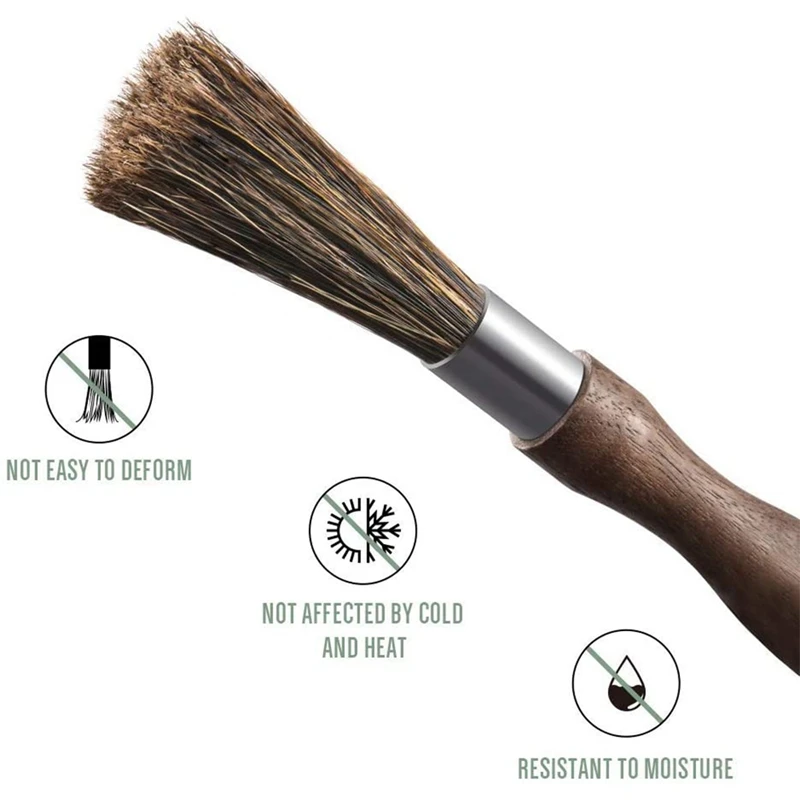 

2 Pcs Coffee Grinder Cleaning Brush with Natural Bristles Lanyard,Coffee Machine Brush Cleaner Tool for Barista