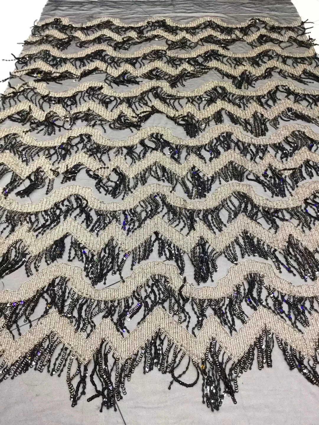 Химическая кружевная фабрика черная Высококачественная Тюлевая сетчатая ткань