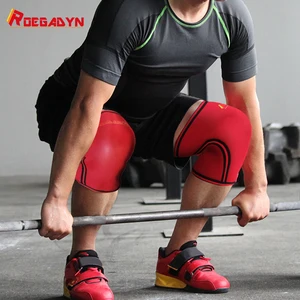 Фабрика рекламных 7 мм Мужские Дешевые Crossfit неопрен сжатия поддержка колена тренажерный зал для тяжелой атлетики, рукав 2017 до колена