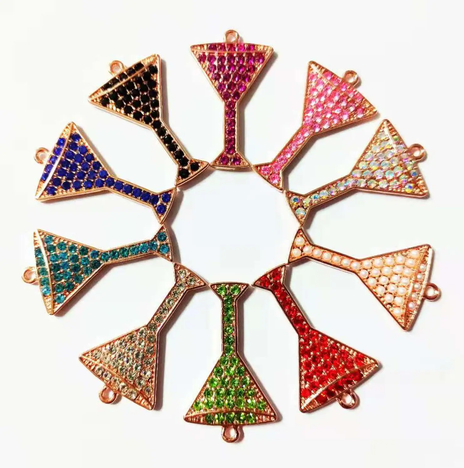 

10pcs wine glass charms for women DIY jewelry accessories W2