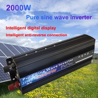 pure sine wave inverter 1000w 1600w 2000w dc 12v 24v ac 110v 220v 50hz 60hz power inverter home car converter solar energy