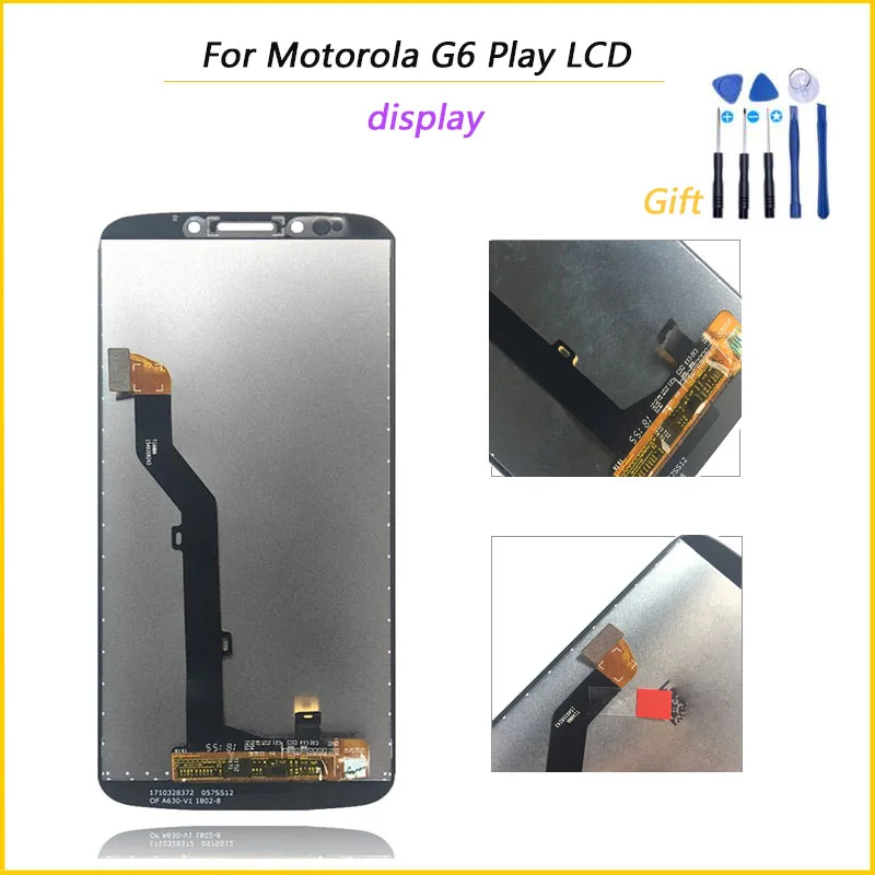 100% протестированный высококачественный дисплей для Motorola G6 Play LCD с сенсорным