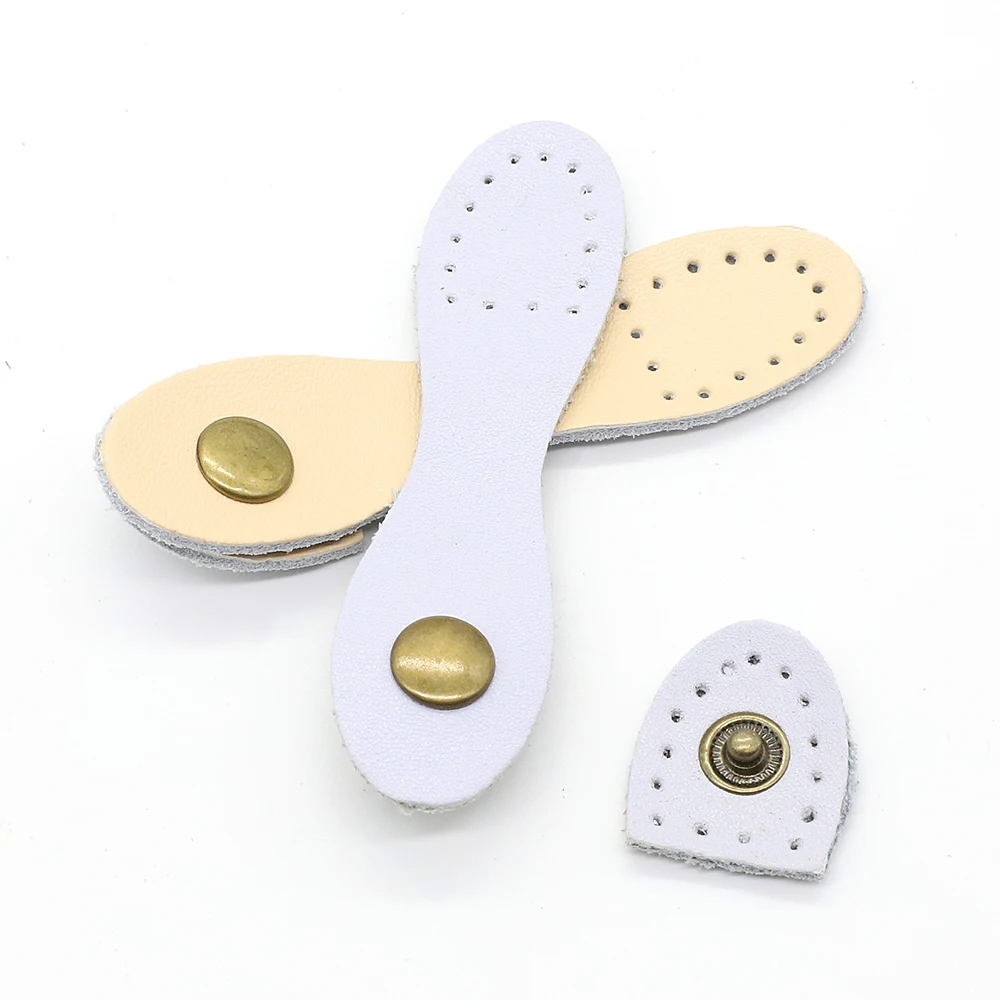 5pcs/Lot DIY Handmade Wallet Purse Hasp Buttons Clasp for Handbag Card Pack Clutch Bag Buckle Crafts Genuine Leather KZ0039