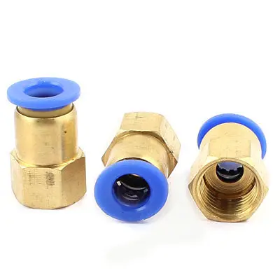 

3 Pcs 1/4 BSP Thread to 8mm Push in Pneumatic Air Quick Connect Tube Fitting