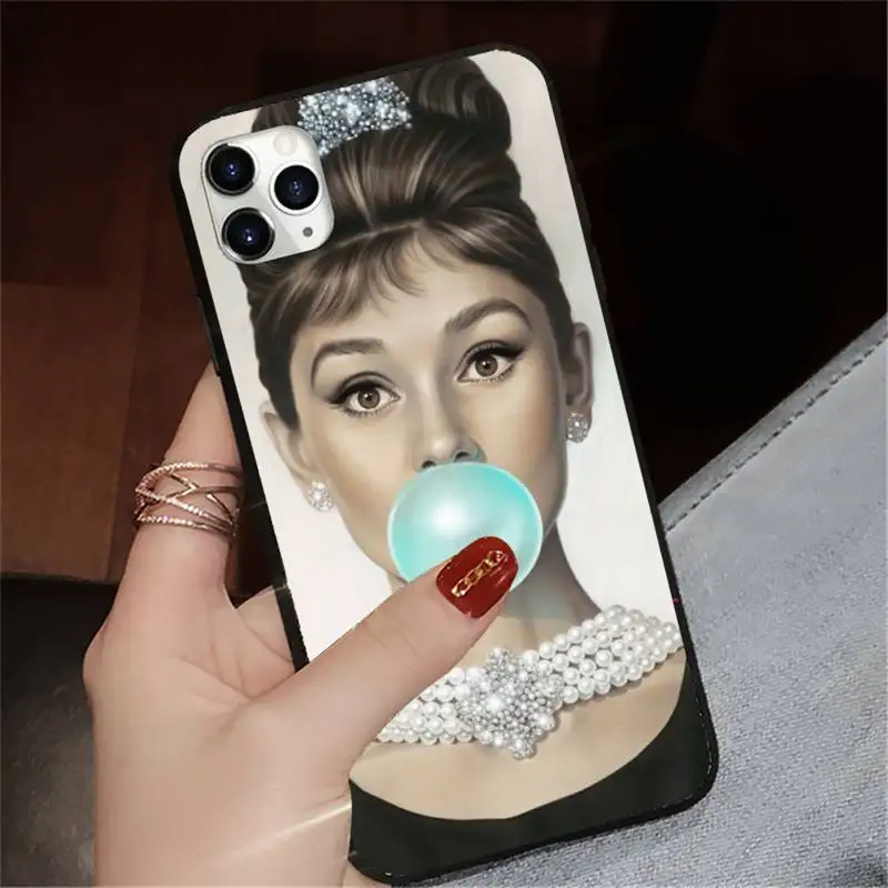 

Audrey Hepburn Customerhigh quality Phone Case for iPhone 11 12 pro XS MAX 8 7 6 6S Plus X 5S SE 2020 XR