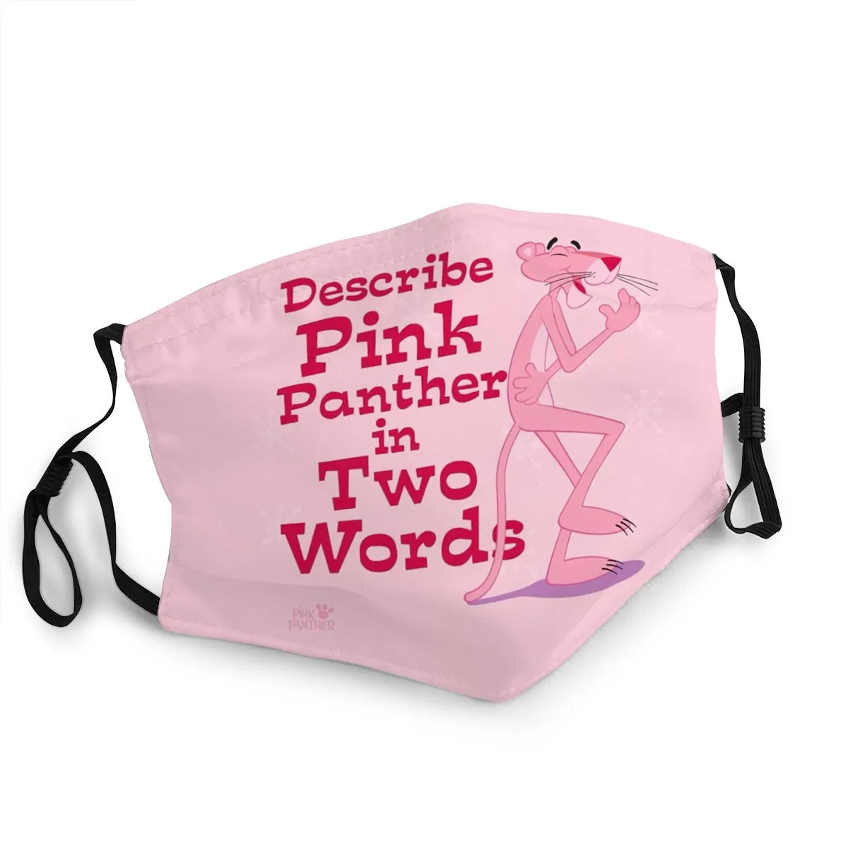 Красивая женская маска с 3d принтом Розовая пантера модная моющаяся многоразовая