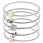 Momemts двухцветный браслет из стерлингового серебра 925 пробы с фирменной розой и застежкой-карабином