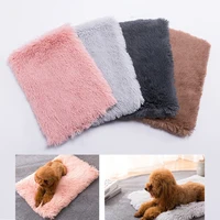 Dog Beds Cat Bed Ultra Soft Plush Dog Crate Mat Pet Beds Mat for Cage Sofa Car Anti Slip Pet Cushion Dog Crate Bed Washable