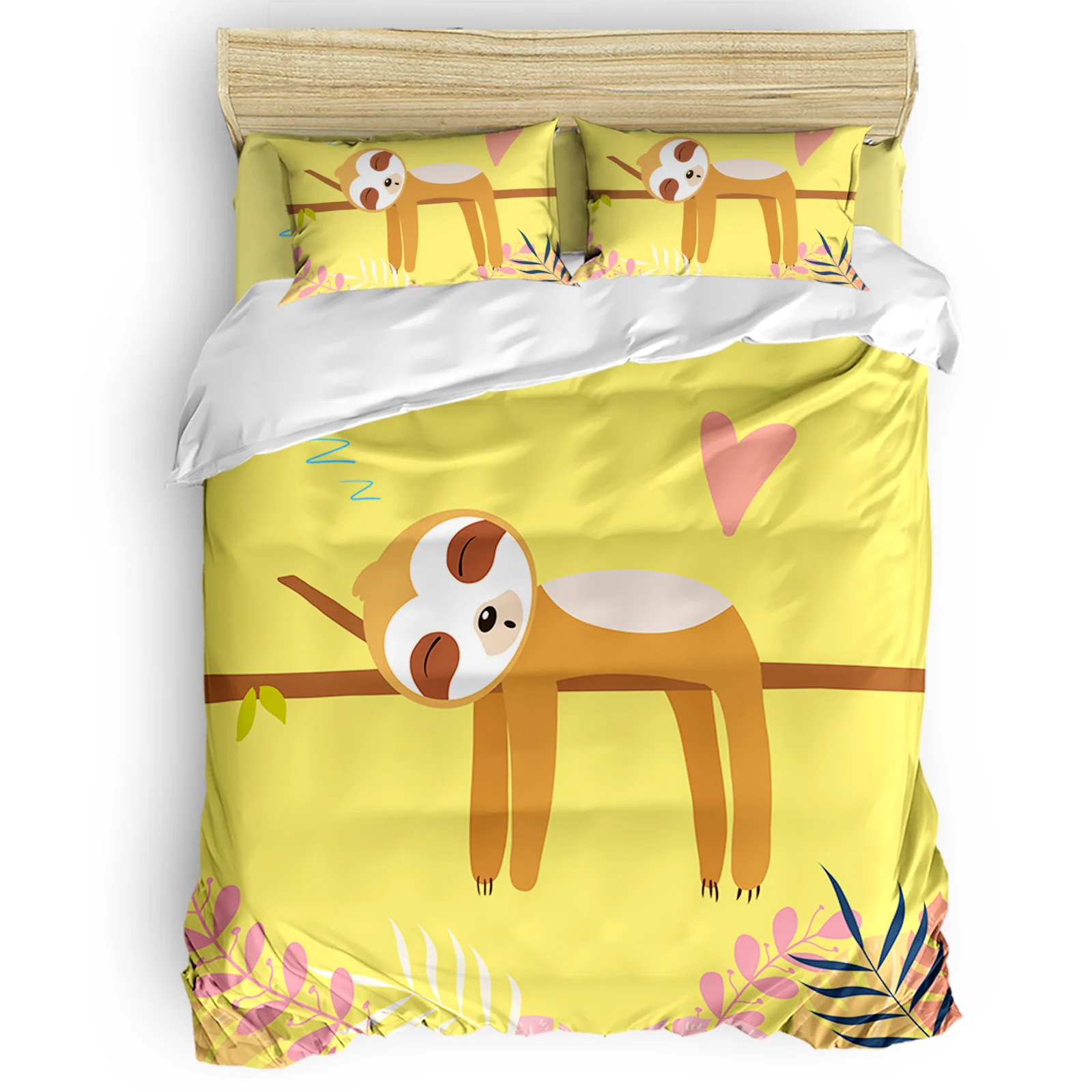 

Sloth Sleeping On A Branch Bedding Set Bedroom Comforter Set Bed Sheet Pillowcase Duvet Cover Set