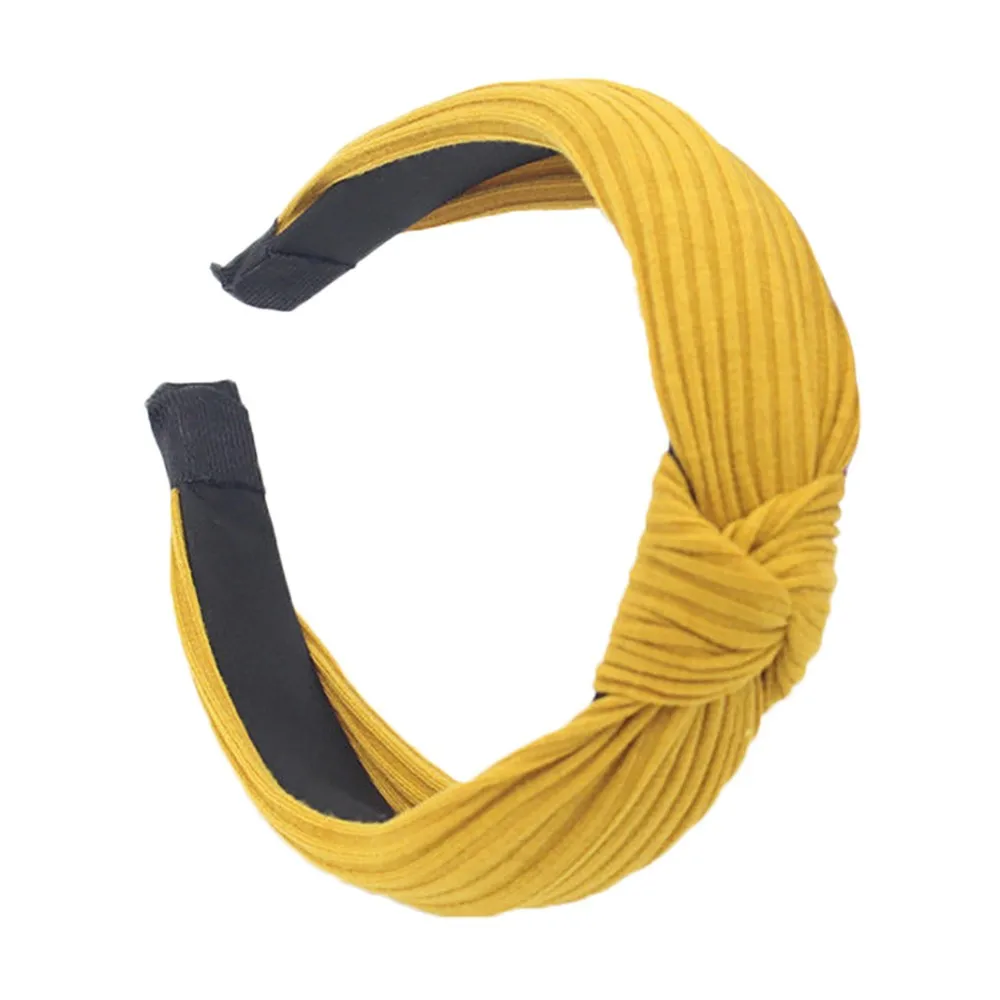 

Solid Color Knotted Headband Women Fashion Headband Twist Hairband Bow Knot Cross Tie Headwrap Hair Band Hoop