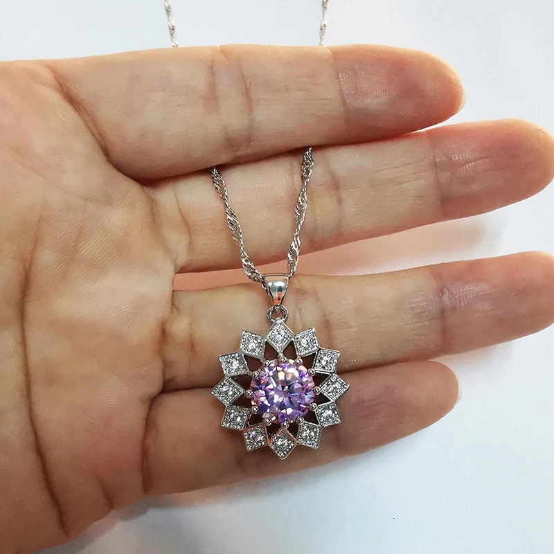 Комплект из колье и серёг серебра 925 пробы с фианитами | Украшения аксессуары