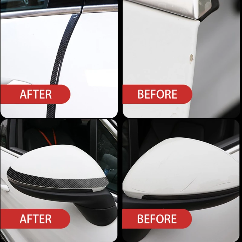 Защитная пленка на края двери автомобиля наклейка из углеродного волокна для