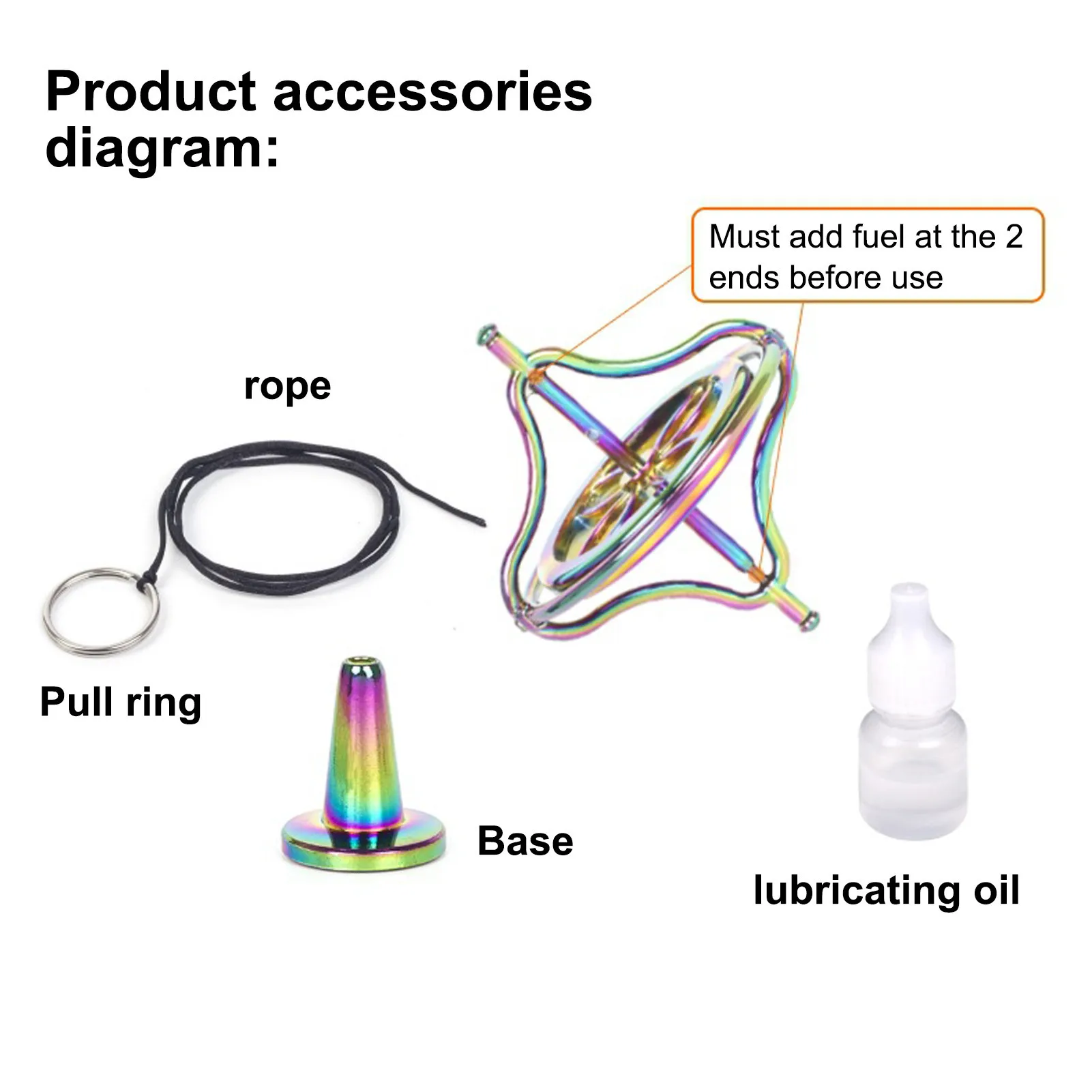 Творческий гироскоп для пальцев из металлического сплава декомпрессионный