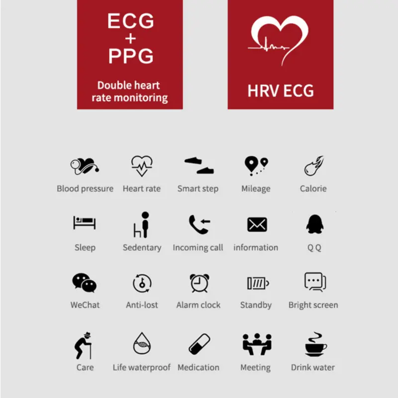 Смарт браслет с пульсометром и тонометром водостойкий|Смарт-браслеты| |