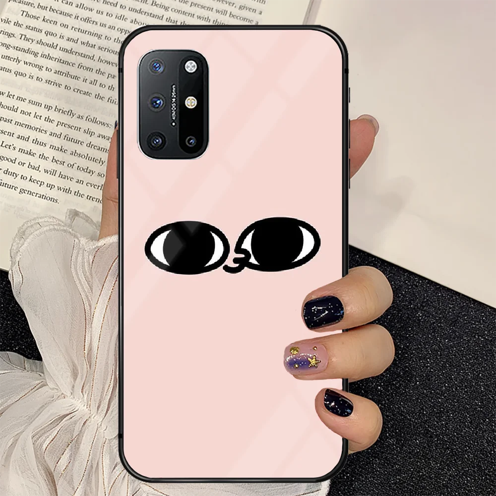 

Colorful Cartoon Ketnipzs Phone Tempered Glass Case Cover For Oneplus 5 6 7 8 9 Nord T Pro Painting Hot Etui Luxury Prime