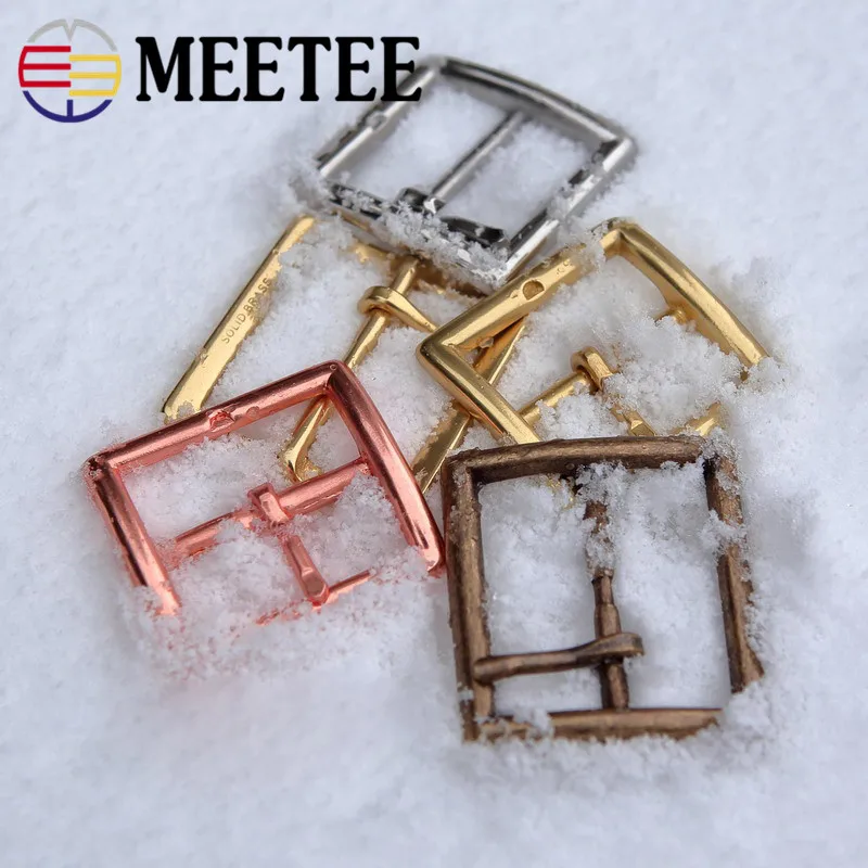 Meetee 1 шт. 40/45 мм Чистый Медь пояс с декоративной металлической пряжкой и