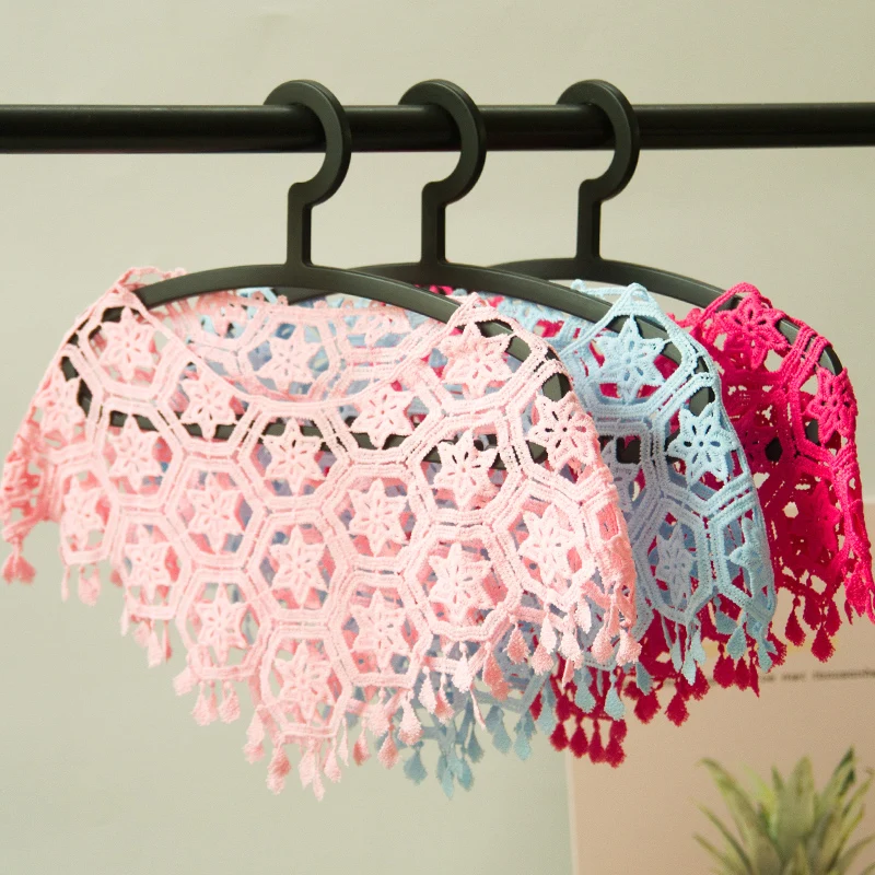 Кружевной воротник шестигранные снежинки женская одежда шаль юбка подходящая