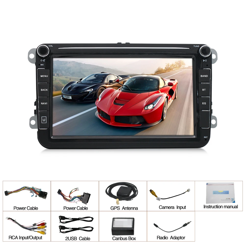 

8inch Android 9 Car Radio Stereo Automotive For V W Crown 2008-2012 Car Multimedia Player Mp5 Player