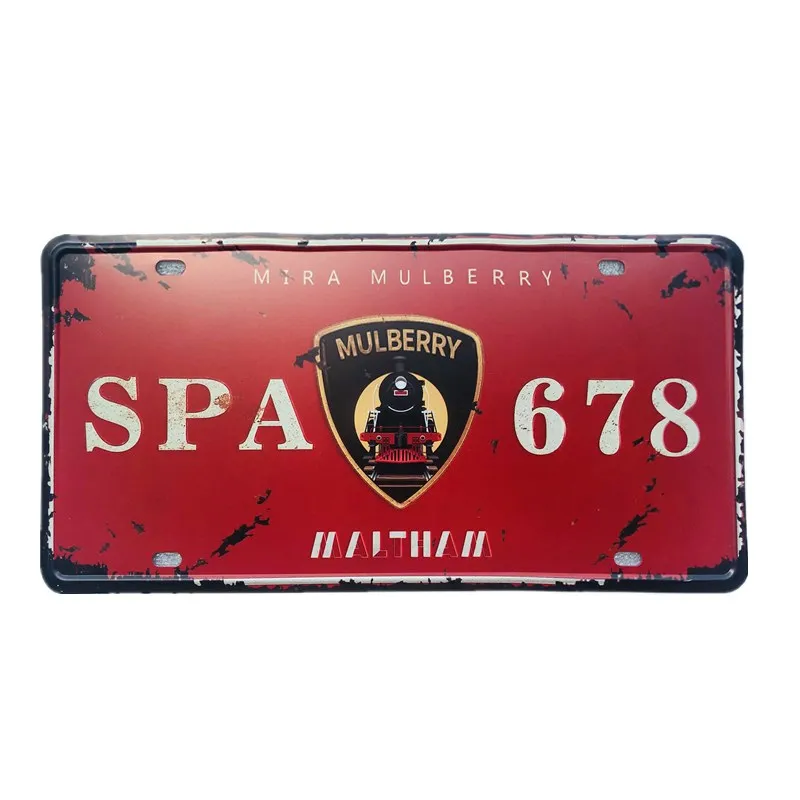 

Автомобильный номерной знак SPA 678, металлический настенный знак, жестяной знак для бара, паба, кафе, домашний декор, гараж, декоративный новый...