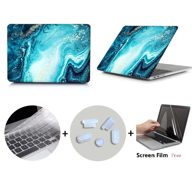 2020 новый жесткий чехол и крышка клавиатуры для 2019 Macbook Pro 13v16 TouchBar A2141 A2159 Air 13 A1932 A2179